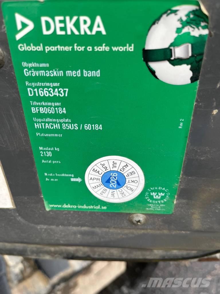 Hitachi ZX 85 US-3 Mini excavators  7t - 12t