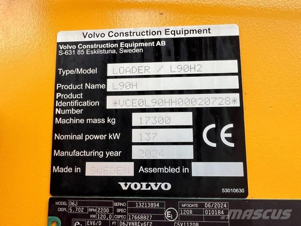 Volvo L90H2 Wheel loaders