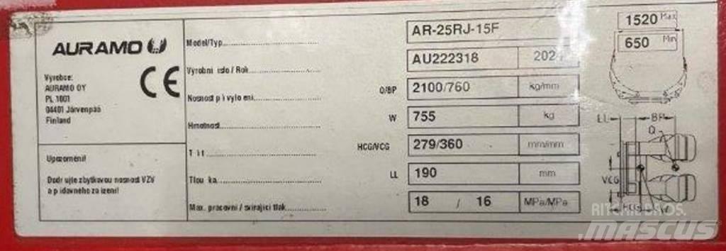 Auramo AR-25RJ-15F Roll clamps