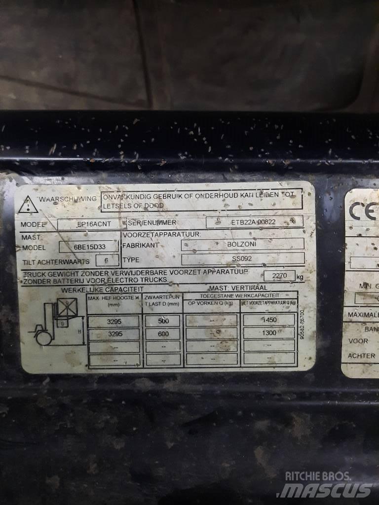 CAT EP16ACNT Electric forklift trucks