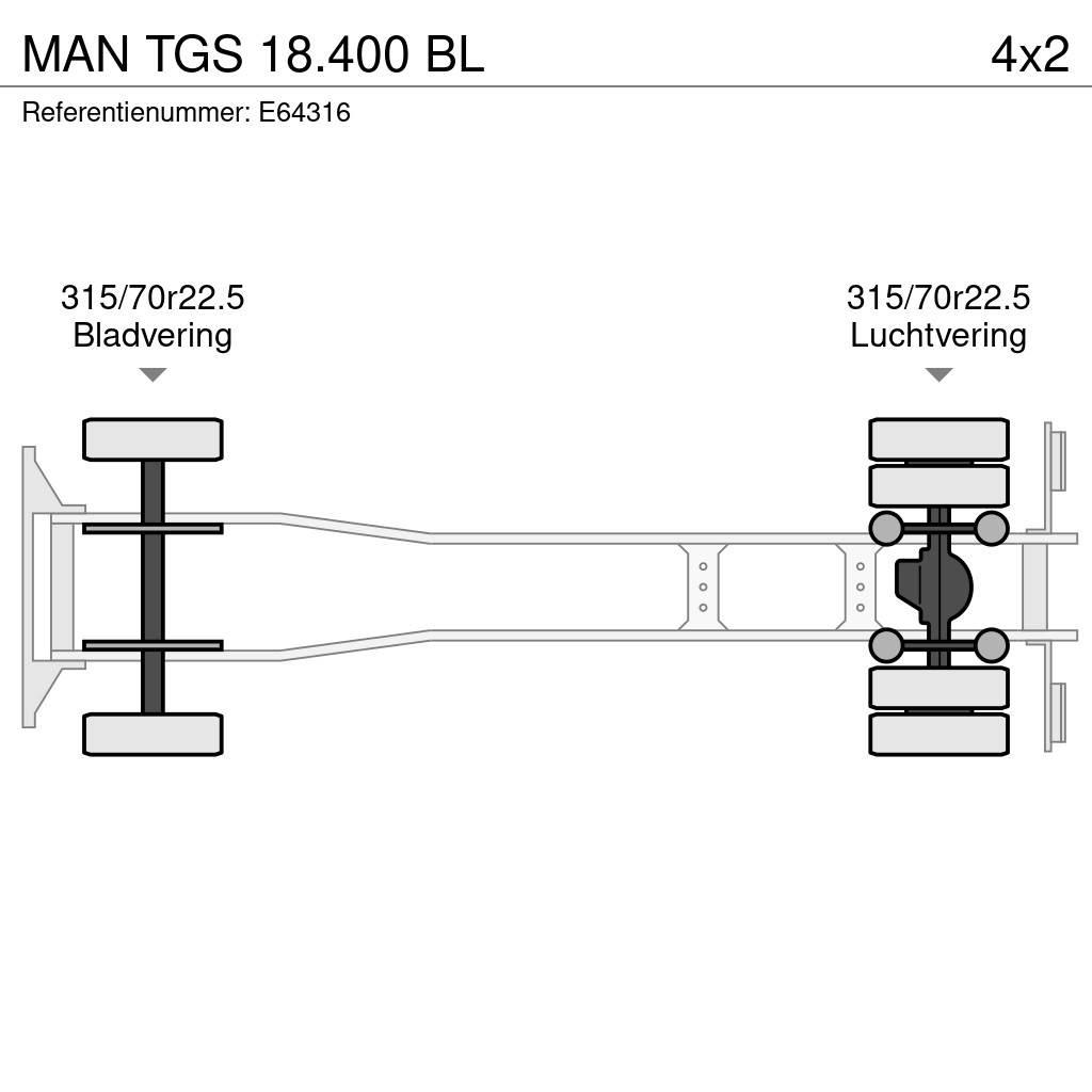 MAN TGS 18.400 BL Curtain sider trucks