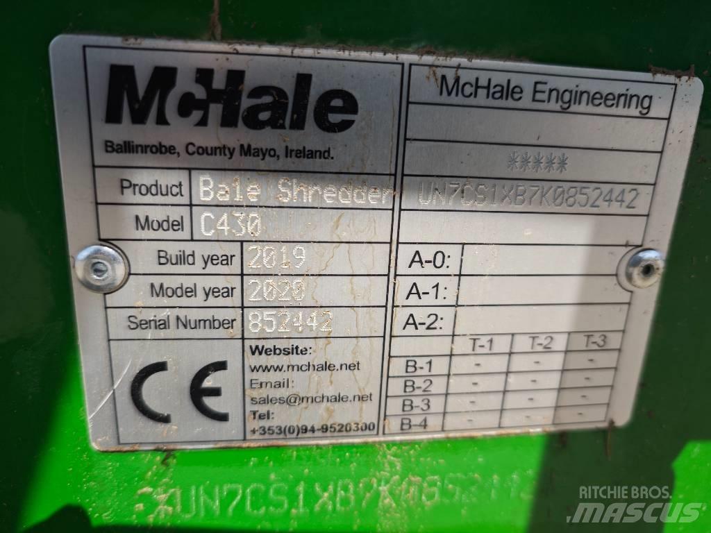 McHale C 430 Bale shredders, cutters and unrollers
