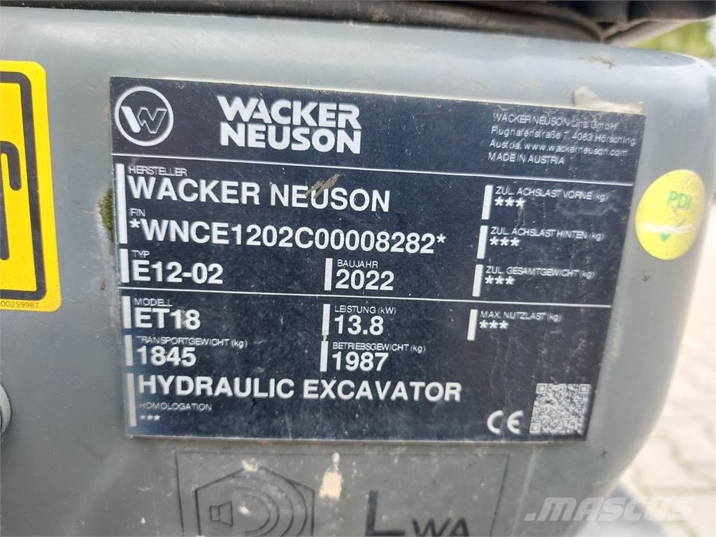 Wacker Neuson ET18 Crawler excavators