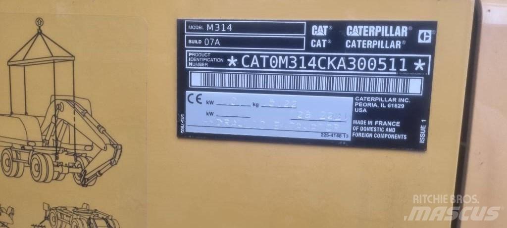 CAT M314 F Wheeled excavators