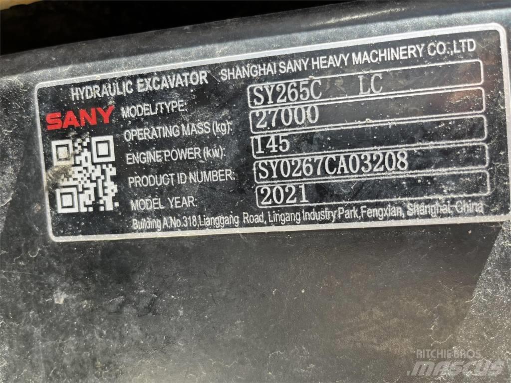 Sany SY265CLR Crawler excavators