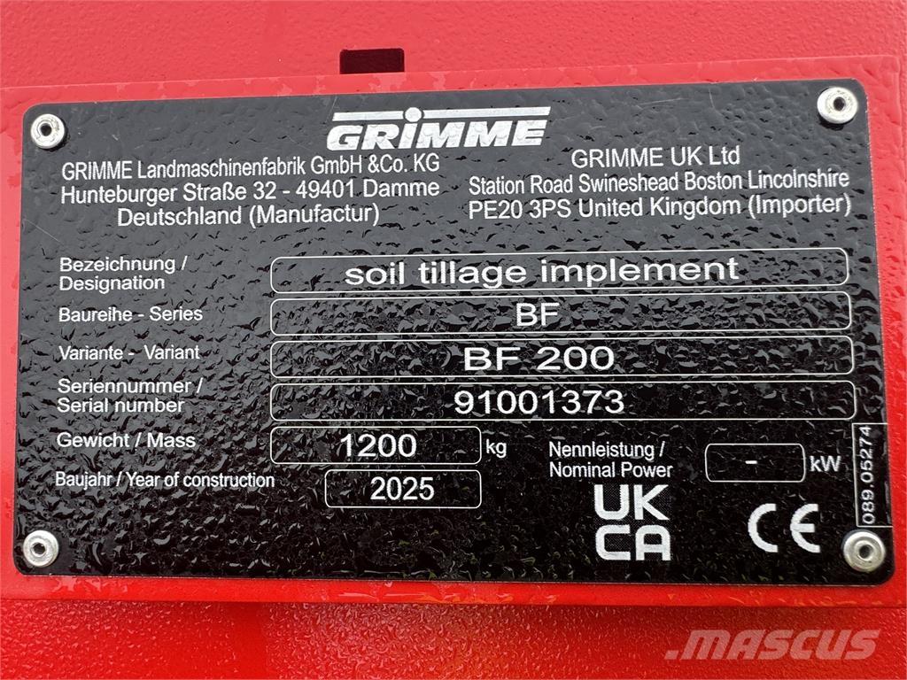 Grimme BFL200 Farm machinery