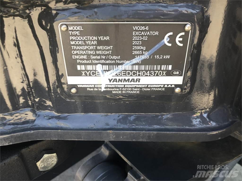 Yanmar VIO26-6 Mini excavators  7t - 12t