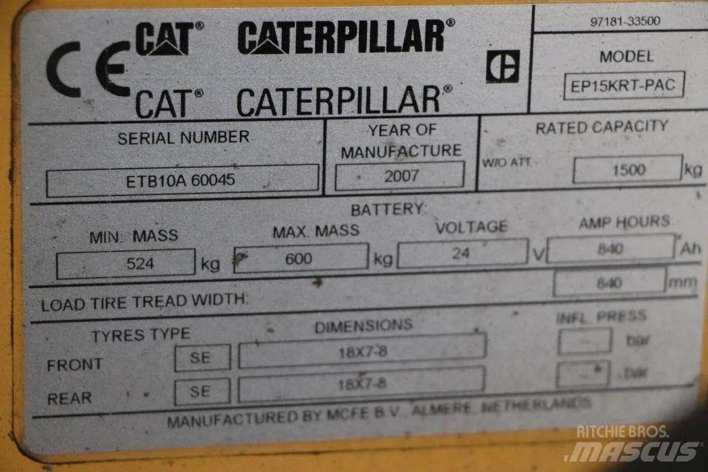 CAT EP15KRT-PAC Electric forklift trucks