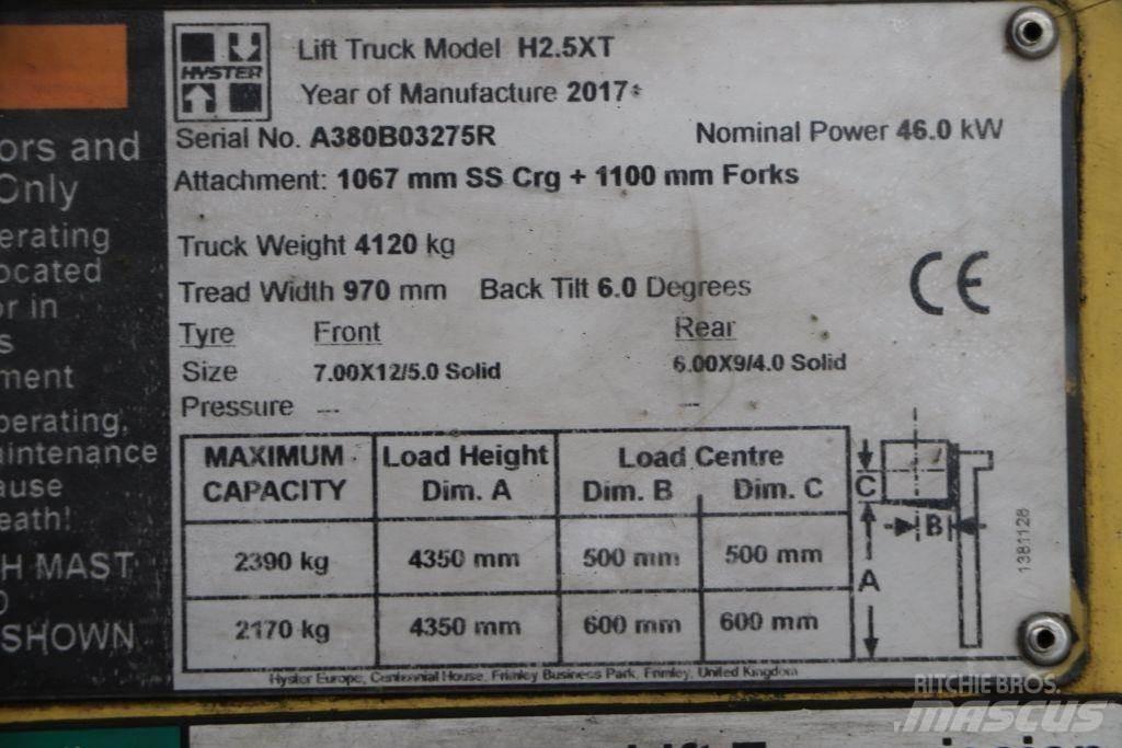Hyster H2.5XT LPG trucks