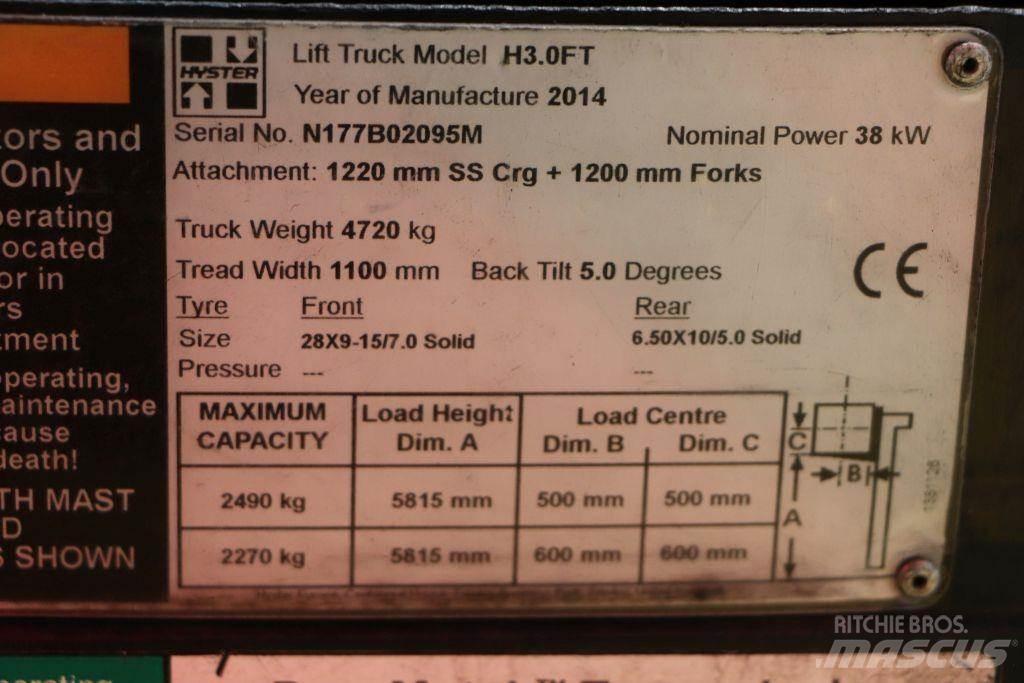 Hyster H3.0FT LPG trucks