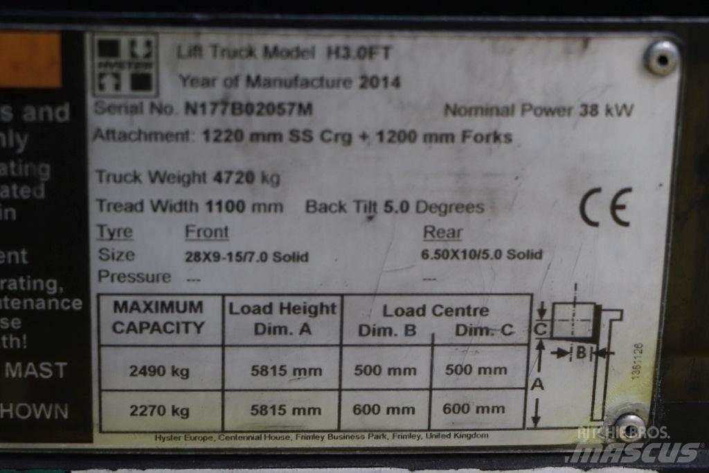 Hyster H3.0FT LPG trucks
