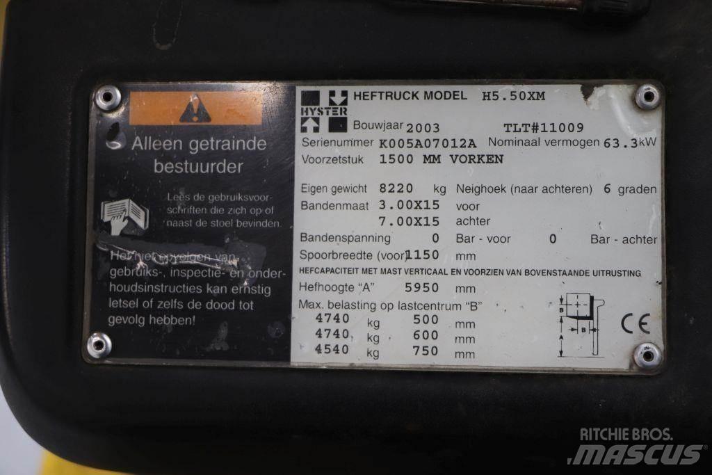 Hyster H5.50XM LPG trucks