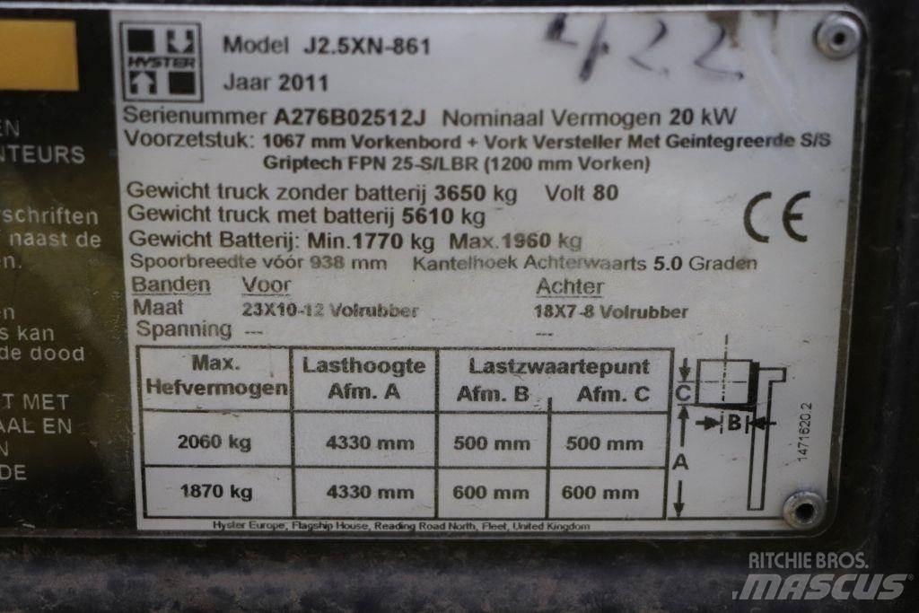 Hyster J2.5XN Electric forklift trucks