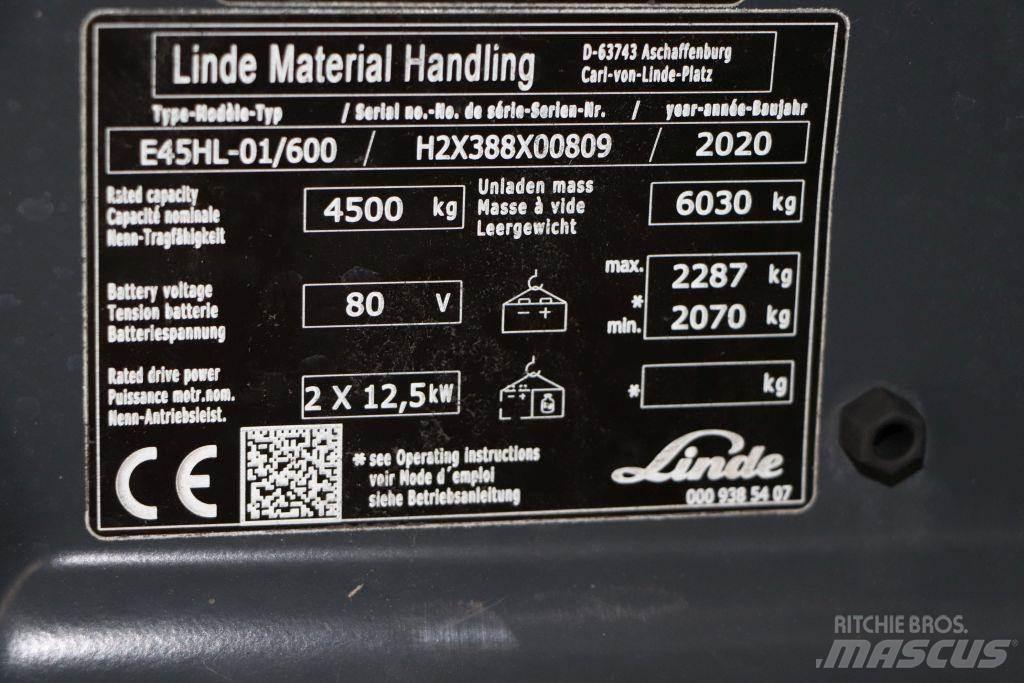 Linde E45HL-01/600 Electric forklift trucks