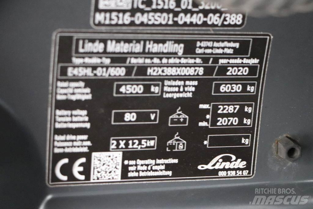 Linde E45HL-01/600 Electric forklift trucks