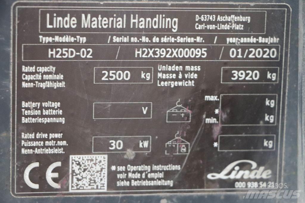 Linde H25D-02 Diesel trucks