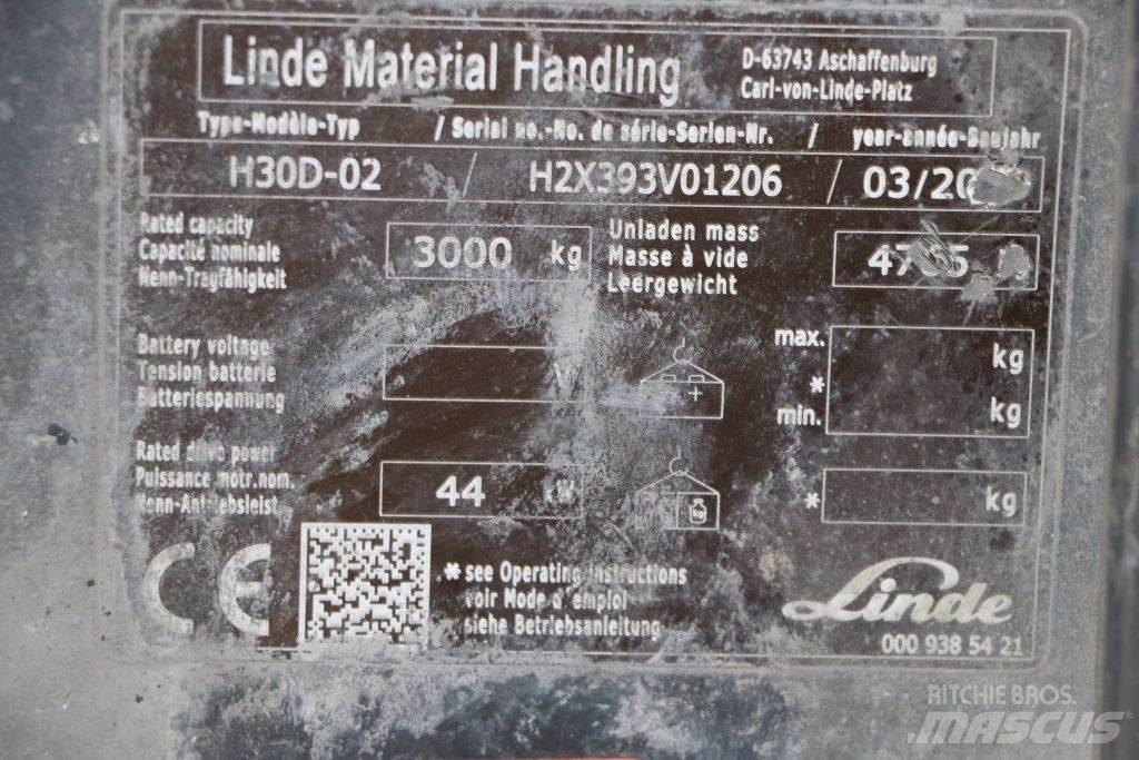 Linde H30D-02 Diesel trucks