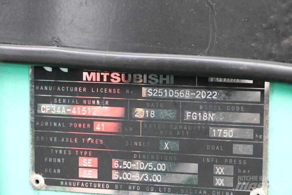 Mitsubishi FG18NT LPG trucks