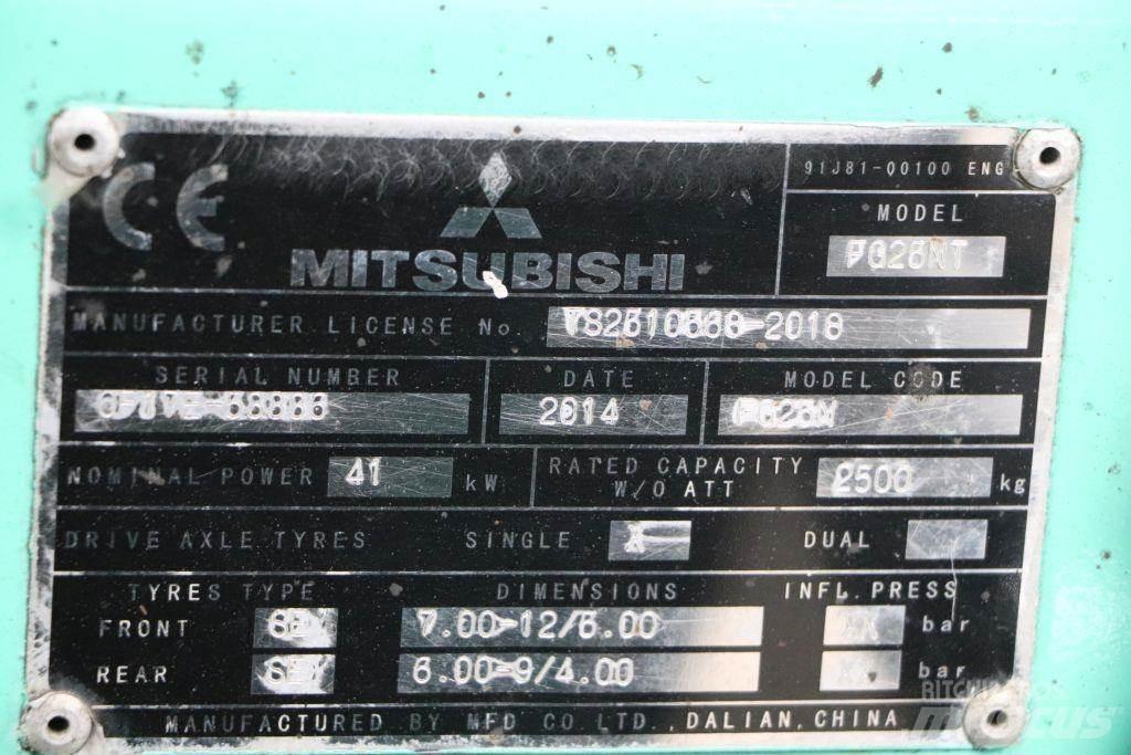 Mitsubishi FG25NT LPG trucks