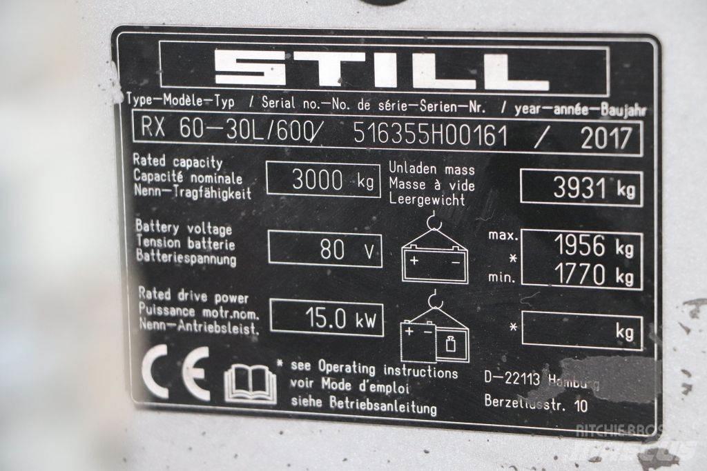 Still RX60-30L/600 Electric forklift trucks