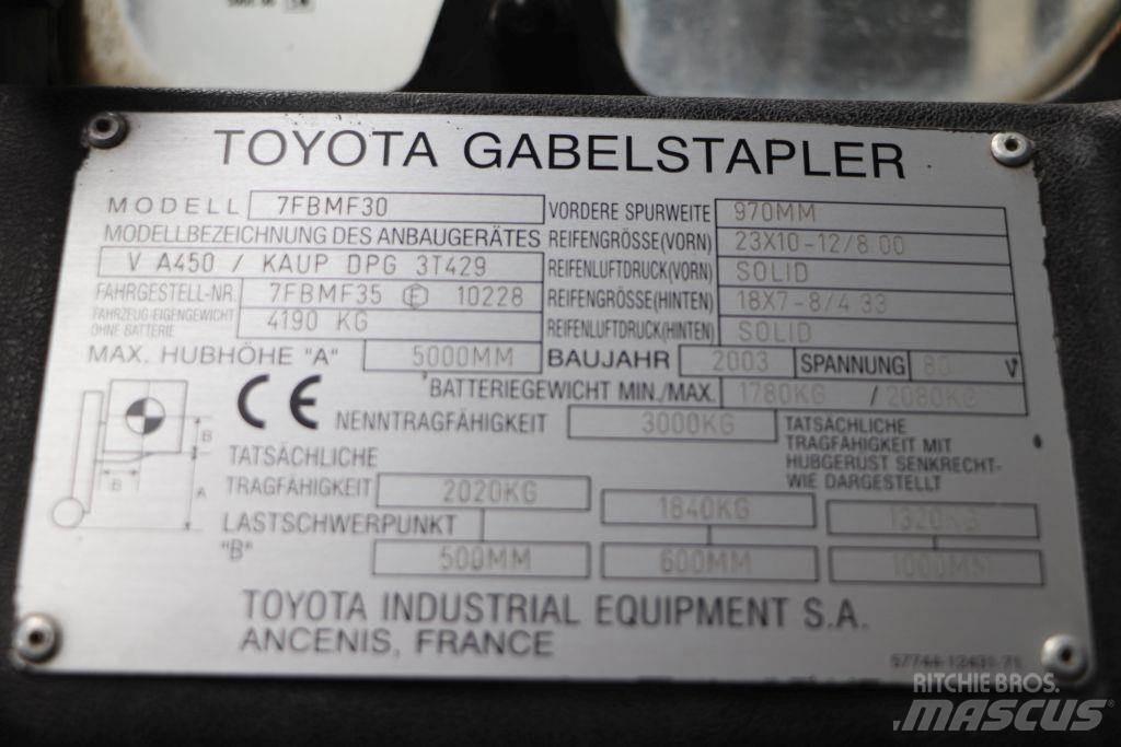 Toyota 7FBMF30 Electric forklift trucks