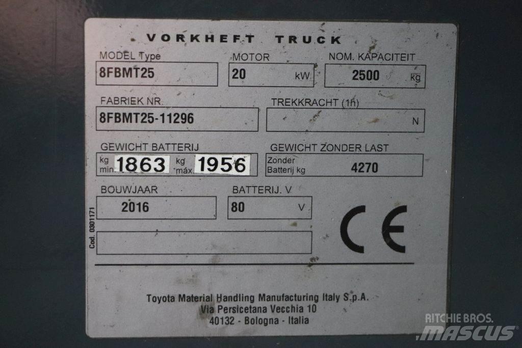 Toyota 8FBMT25 Electric forklift trucks