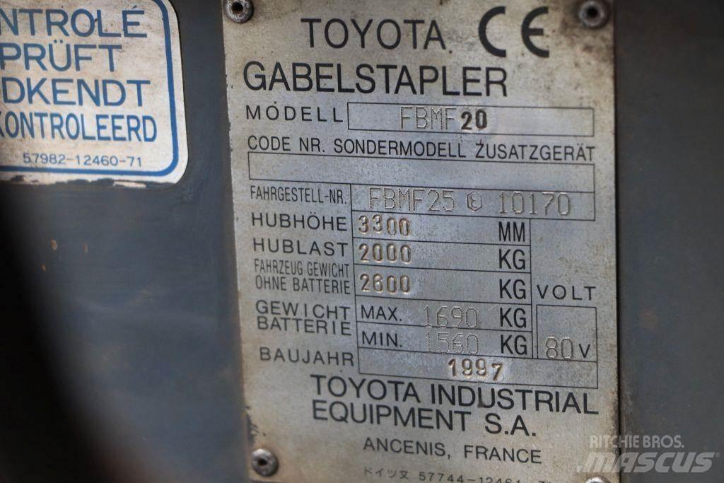 Toyota FBMF20 Electric forklift trucks