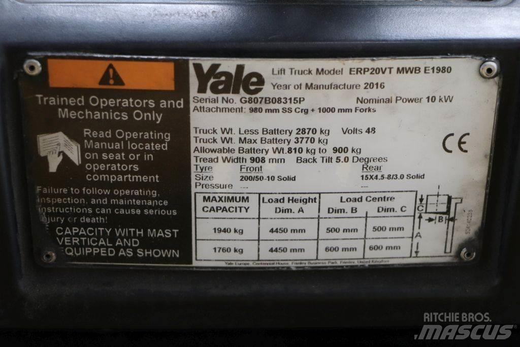 Yale ERP20VT Electric forklift trucks