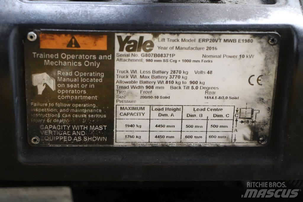Yale ERP20VT Electric forklift trucks