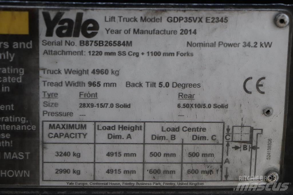 Yale GDP35VX Diesel trucks