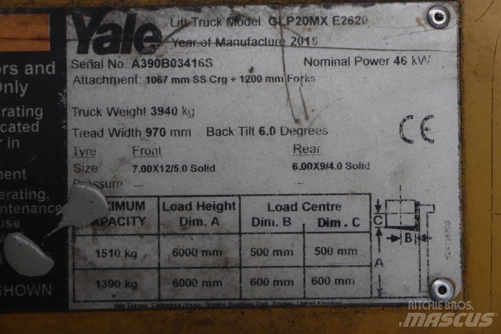 Yale GLP20MX LPG trucks