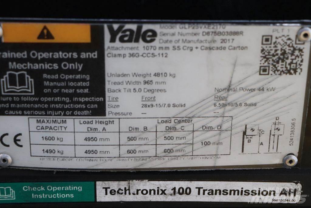 Yale GLP25VX LPG trucks