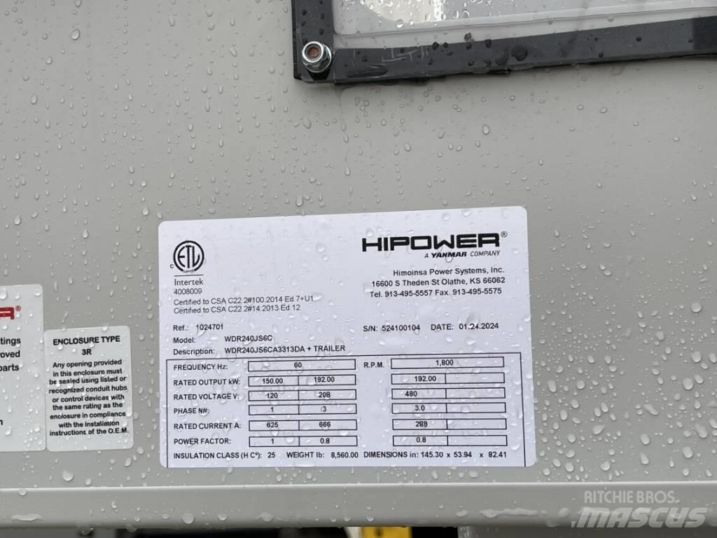 Hipower HRJW-240 Diesel Generators