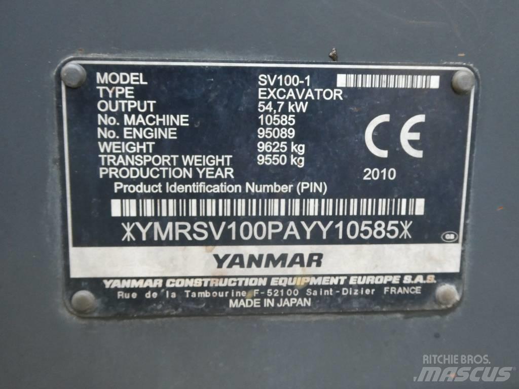Yanmar SV 100-1 Mini excavators  7t - 12t