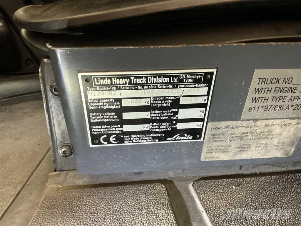 Linde H120D/1200 Diesel trucks