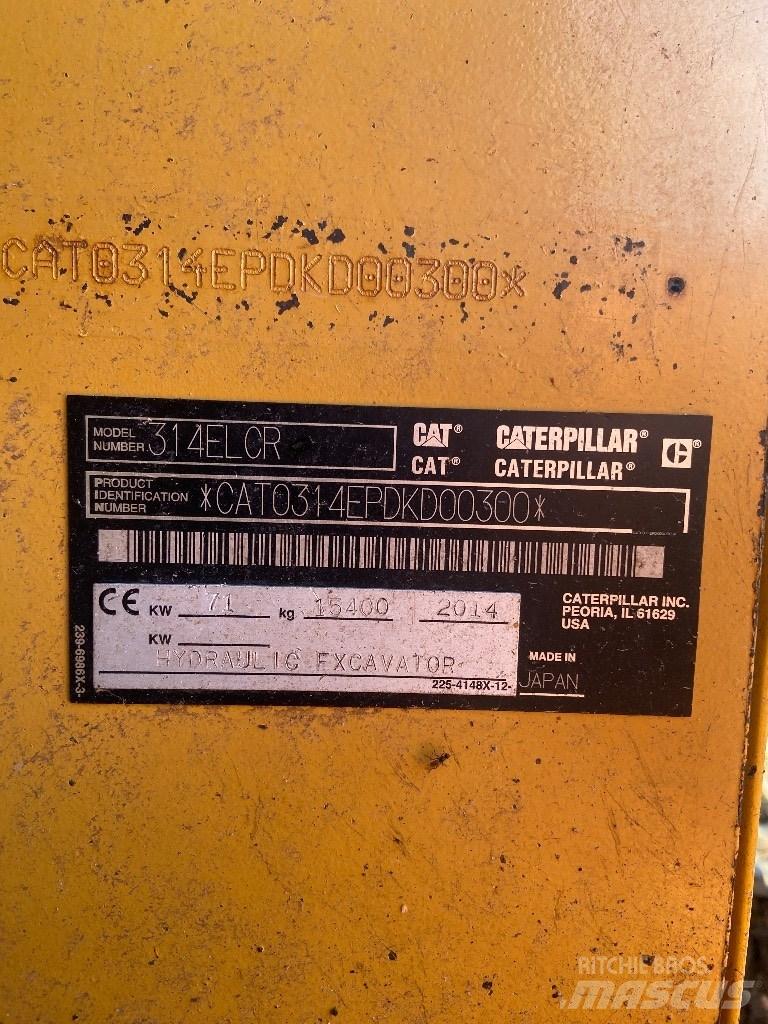 CAT 314 E LCR Crawler excavators