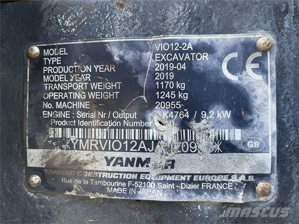 Yanmar VIO12 Wheeled excavators