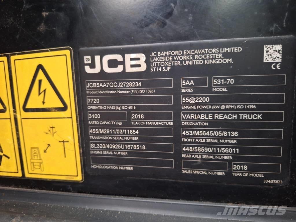 JCB 531-70 Telescopic handlers