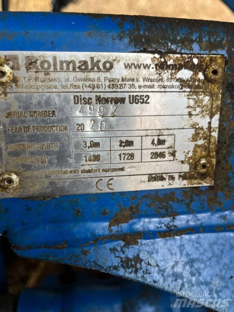 Rolmako U652 Disc harrows