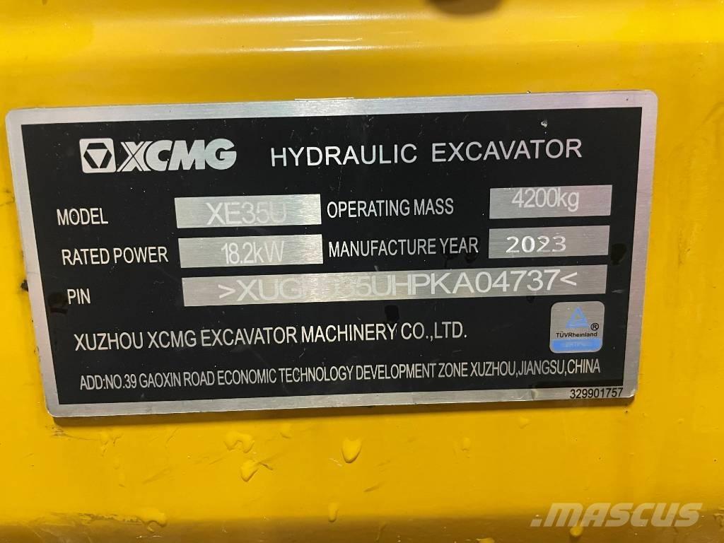 XCMG XE 35 U Mini excavators < 7t (Mini diggers)