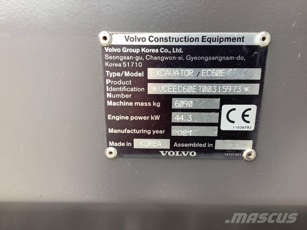 Volvo EC 60 E Crawler excavators