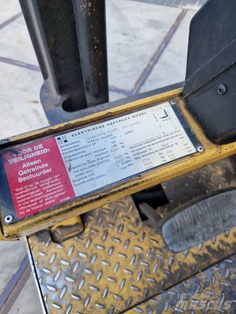 Hyster J 1.75xl Electric forklift trucks