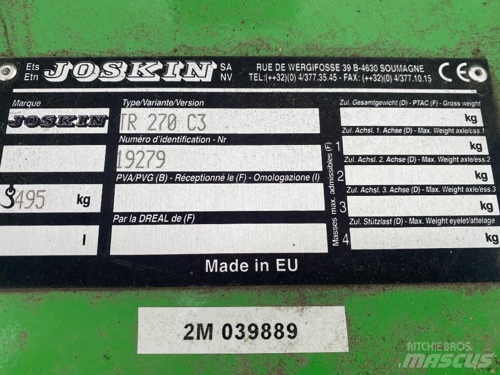 Joskin TR 270 C3 Pasture mowers and toppers