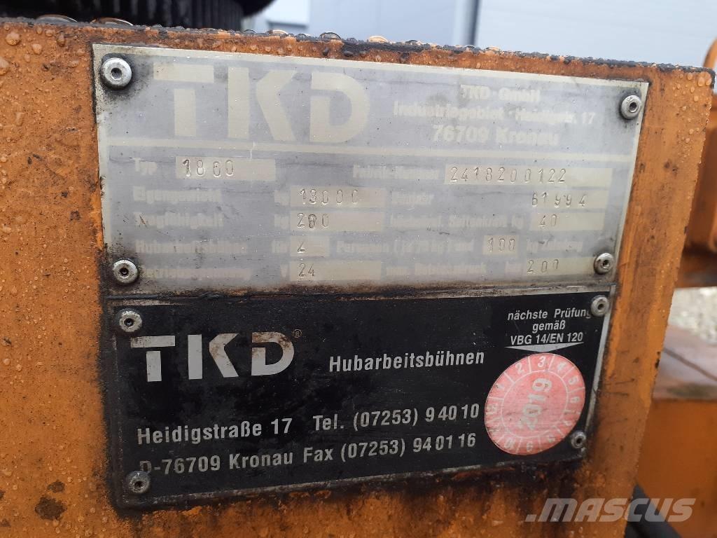 TKD 1800 Compact self-propelled boom lifts