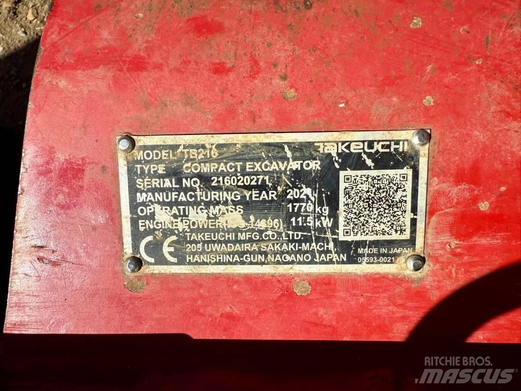 Takeuchi TB 216 Mini excavators < 7t (Mini diggers)