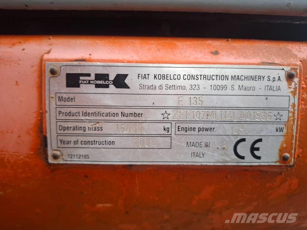 Fiat-Kobelco E 135 Crawler excavators