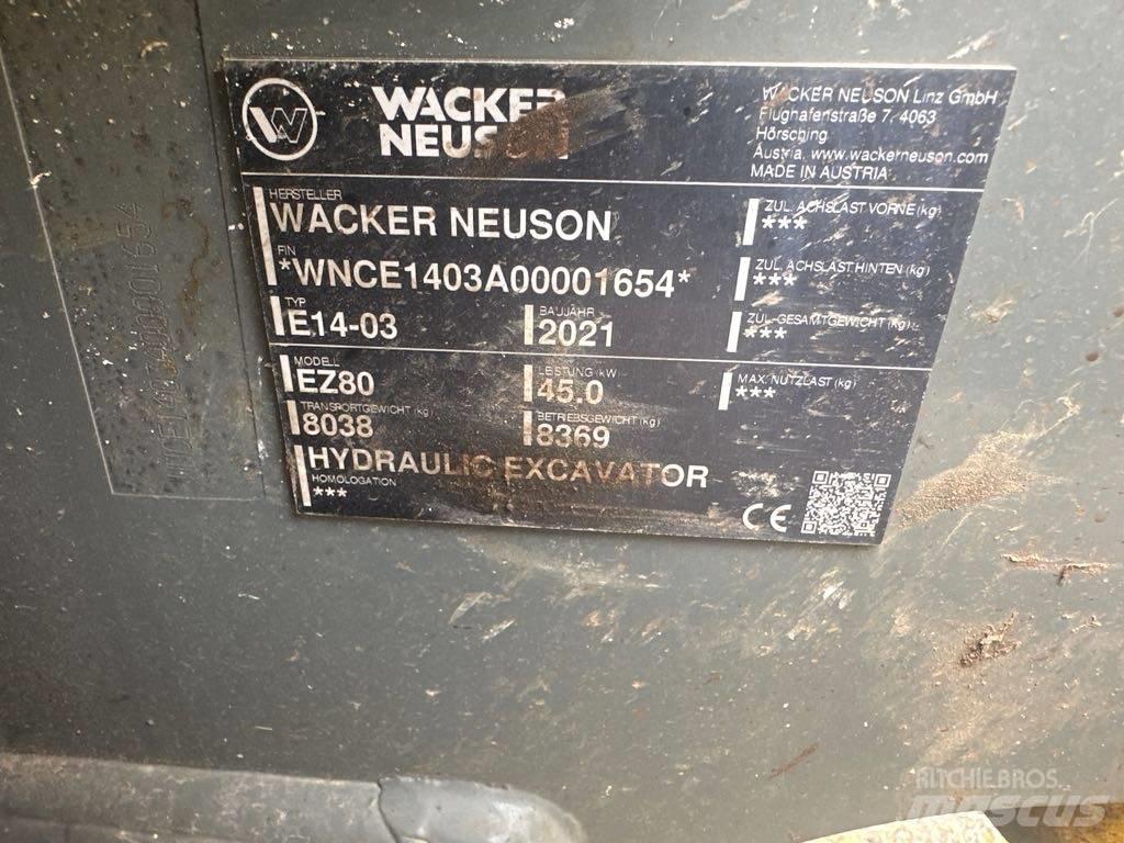 Wacker Neuson EZ80 Crawler excavators