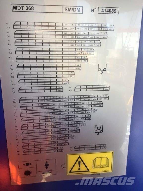 Potain MDT368 Tower cranes
