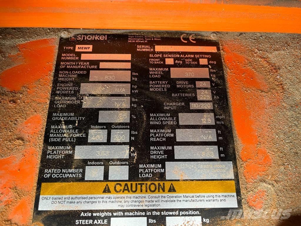 Snorkel TM 12 Used Personnel lifts and access elevators