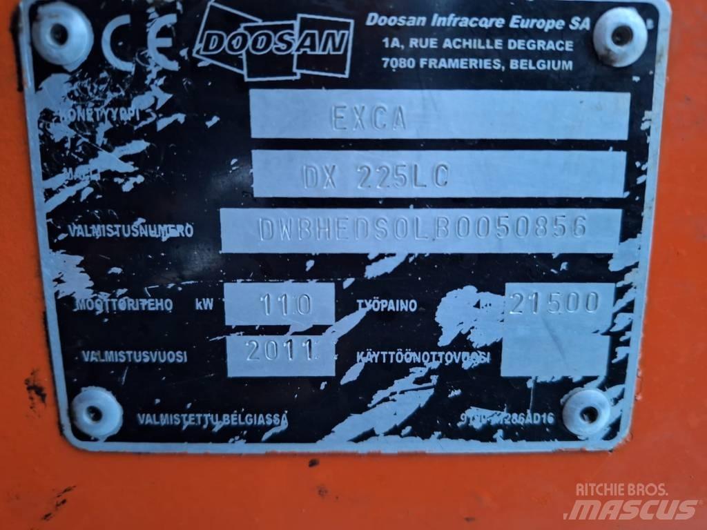Doosan DX 225 LC Crawler excavators